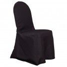 50 Black Polyester Banquet Chair Covers ~USED~ ~Wedding~