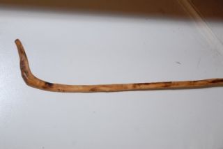 Antique Vintage Black Mtn N C Wood Walking Stick Cane