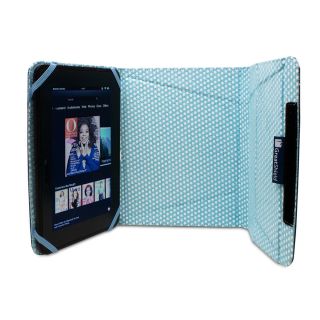 GreatShield Leather Protector Striped Case for Kindle Fire HD 7 (Blue 
