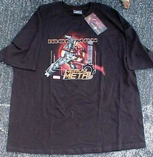  Mens Marvel Iron Man Heavy Metal T Shirt Sz XXL