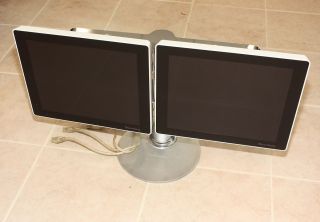 Blumberg Trading Monitor Double 17 Flat Screen Display w Stand FP1500 