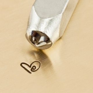   Heart Design Stamp 3mm Metal Punch for Jewelry Blanks Boogie Love Sign