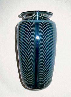 Blake Street Glass Studio Vase by Kit Karbler Michael David 1980 Free 
