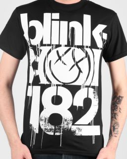 Blink 182 Three Bars Band T Shirt Medium