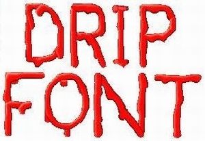 Paint Blood Drip Goo Font Machine Embroidery Designs