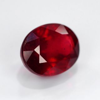   97ct 9x7mm Oval Very Stunning Pigeon Blood Red Ruby Madagascar