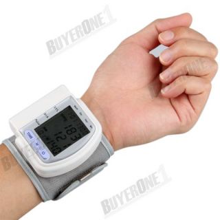 Digital Automatic Wrist Blood Pressure Pulse Monitor Heart Beat Meter 
