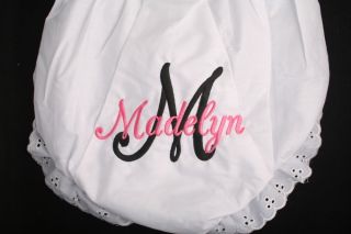 Personalized Monogrammed Diaper Cover Bloomer BRDL