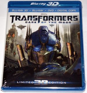   SEALED TRANSFORMERS DARK OF THE MOON 3D BLU RAY DVD DC LIMITED EDITION