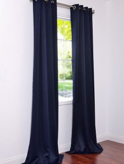 Eclipse Blue Grommet Blackout Curtains Drapes