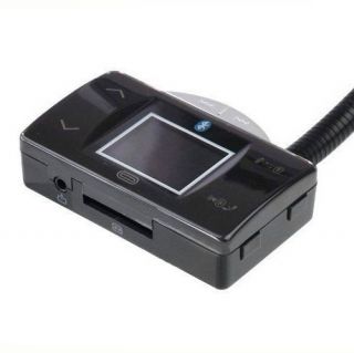 Bluetooth Handsfree Car Kit FM Transmitter MP3 Player w Steering Wheel 