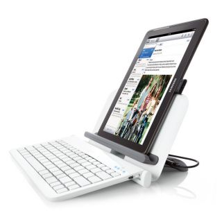 Bluetooth Tablet Station with Wireless Keyboard from Brookstone