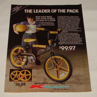 1981 K Mart BMX Bicycle Ad Trax 4000 Leader of The Pack