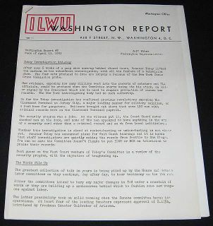 Ilwu 1953 Washington Report Longshoremen Warehousemen