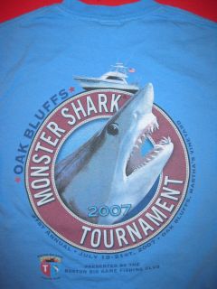 Oak Bluffs Marthas Vineyard Shark Tournament Shirt s Boston Big Game 