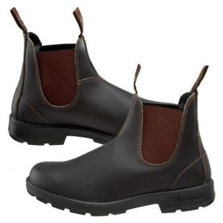 Blundstone 500 Footwear Stout Brown Premium Leather Slip On Boots UK 