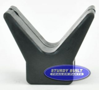 Black Rubber Bow Stop V Rollers Boat Trailer Roller 1 2 Bore Hole