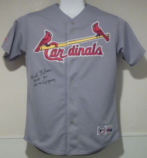 Bob Gibson Autographed St Louis Cardinals Jersey w 2 In