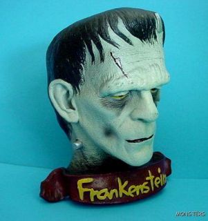 Frankenstein Boris Karloff Bust Wall Hanger Illusive Concepts 1996 