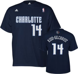 Charlotte Bobcats Michael Kidd Gilchrist Blue Name and Number Jersey T 