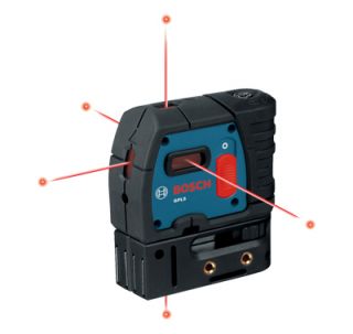 bosch gpl5 self leveling 5 points alignment laser features integrated 
