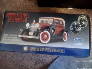 NEW Franklin Mint Precision Models Bonnie Clydes 1932 Ford V 8 Scale 1 