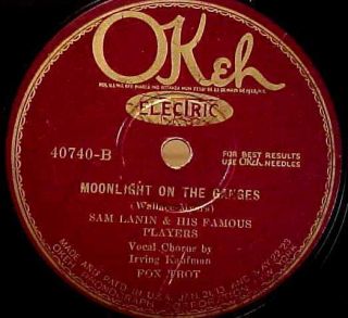 HOLIDAY SALE SAM LANIN FAMOUS PLAYERS Moonlight GANGES Okeh Electric 