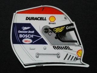 F1 BOBBY RAHAL helmet sticker
