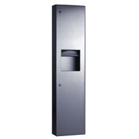 Bobrick B 380349 Recessed Paper Towel Dispenser Waste Receptacle 6 3 