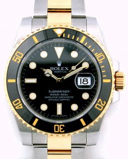    116613 Two Tone Black Submariner New Style Ceramic Watch Boca Raton