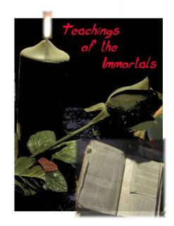 Real Vampires Teachings of The Immortals Immortality
