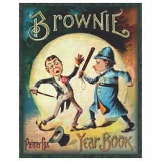 Palmer Cox Brownies Magnet Pictures Vintage Book Cover Bobby Policeman 