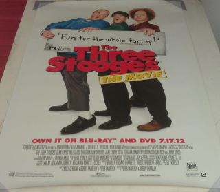 The Three Stooges DVD Movie Poster 1 Sided Original 27x40