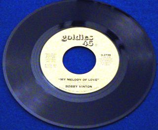 45rpm 7 Vinyl Single Bobby Vinton My Melody of Love Loving You 1970s 