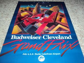    Budweiser Grand Prix 1986 CART Indy Car Poster MINT BOBBY RAHAL Rare