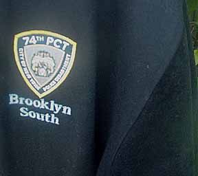 Brooklyn South 74th PCT New York Leather TV Crew Jacket Police Cop 