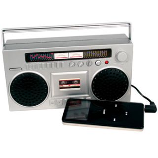 Boom Box MP3 iPod Portable Speaker Retro Style Blaster