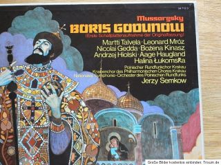 Mussorgsky Boris Godunov Gedda EMI HMV Top Copy Germ 1 Ed
