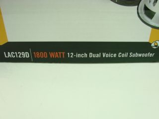 NIB Boss Audio Systems LAC129D 1800 Watt 12 Dual Voice Coil Subwoofer 
