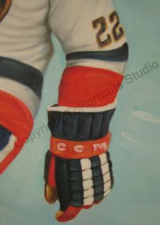 Mike Bossy New York Islanders NHL Canvas Oil Painting