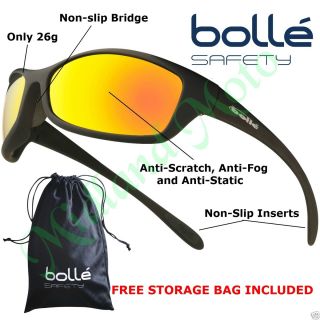 Bolle Spider Flash Mirror Lens Safety Sunglasses