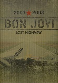 bon jovi 2008 lost highway tour concert program book