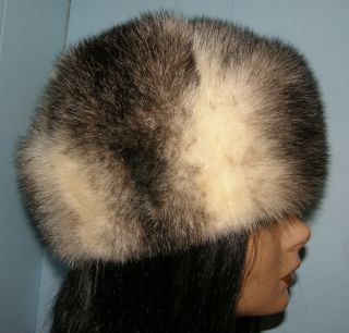 Amazing Real Mink Fur Hat Cross Mink Russian Hat Bonet 24