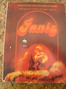 1971 JANIS JOPLIN SOFT COVER BIOGRAPHY BOOK WITH SOFT VINYL RECORD