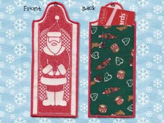 Ith Christmas Bookmarks and Gift Card Holders Machine Embroidery 