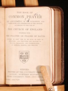 c1955 COMMON PRAYER BOOK church of england ALLIGATOR BINDING