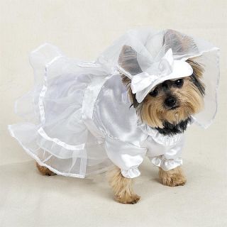 Dog Costume Clothes Formal Wedding Dress Halloween XL