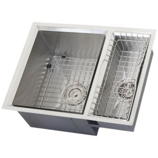 product information 24 undermount stainless steel double bowl sink 16g 