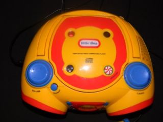 little tikes cd player radio boombox with microphone