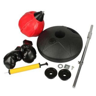   Adjustable Freestanding Punching Bag Speed Ball Boxing Gloves